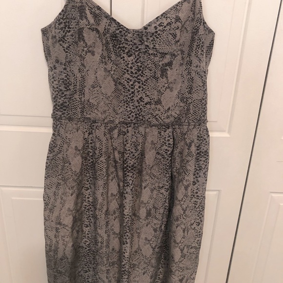 Wilfred Silk Snake Print Bustier Dress - Picture 2 of 7